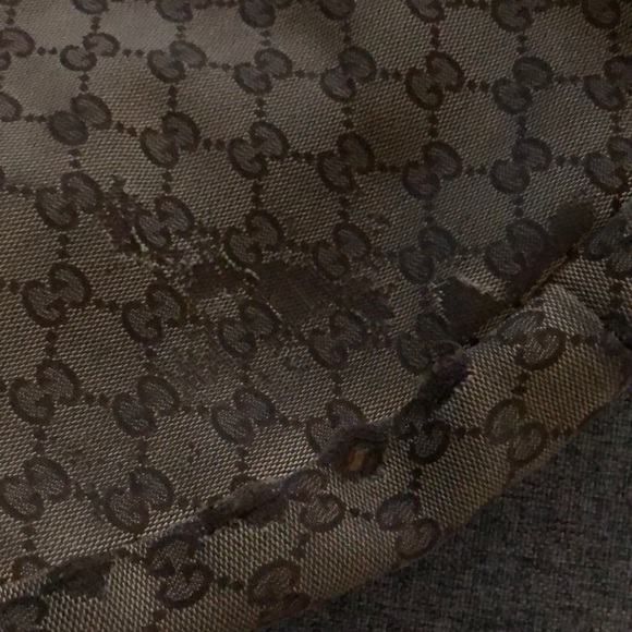 GUCCI Monogram Medium Abbey Shoulder Bag Brown - Picture 10 of 12